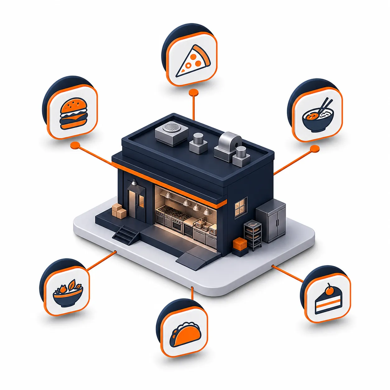 Banyak brand virtual, satu dapur